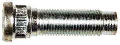Dorman - 1/2-20 Serrated Bolt Wheel Stud - 0.62" Knurl, 1-21/32" OAL, 11/32" Shoulder Length - Americas Industrial Supply