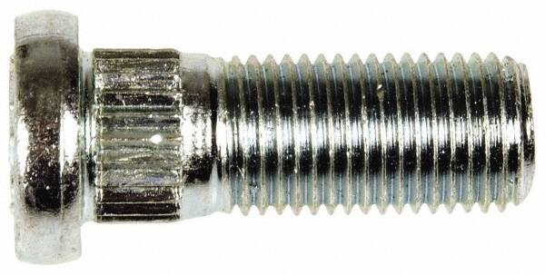Dorman - M12-1.25 Serrated Bolt Wheel Stud - 13mm Knurl, 32mm OAL, 10mm Shoulder Length - Americas Industrial Supply