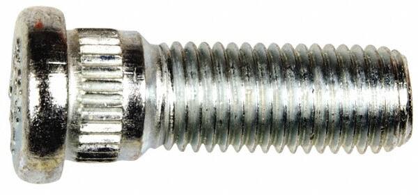 Dorman - M12-1.5 Serrated Bolt Wheel Stud - 14.22mm Knurl, 37mm OAL, 8mm Shoulder Length - Americas Industrial Supply