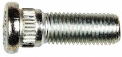 Dorman - M12-1.5 Serrated Bolt Wheel Stud - 14.22mm Knurl, 37mm OAL, 8mm Shoulder Length - Americas Industrial Supply