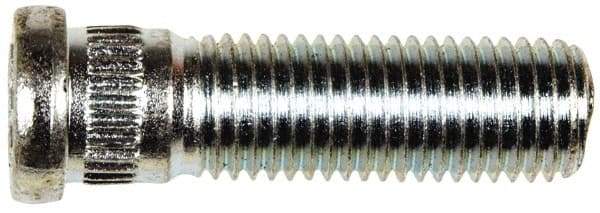 Dorman - M12-1.5 Serrated Bolt Wheel Stud - 12.73mm Knurl, 41.5mm OAL, 8mm Shoulder Length - Americas Industrial Supply