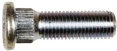 Dorman - M12-1.5 Serrated Bolt Wheel Stud - 14.35mm Knurl, 42.5mm OAL, 8mm Shoulder Length - Americas Industrial Supply