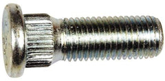 Dorman - M12-1.5 Serrated Bolt Wheel Stud - 14.35mm Knurl, 37.5mm OAL, 7mm Shoulder Length - Americas Industrial Supply