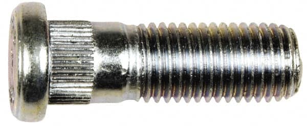 Dorman - M12-1.5 Serrated Bolt Wheel Stud - 12.22mm Knurl, 36mm OAL, 9mm Shoulder Length - Americas Industrial Supply