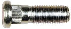 Dorman - M12-1.5 Serrated Bolt Wheel Stud - 12.22mm Knurl, 36mm OAL, 9mm Shoulder Length - Americas Industrial Supply