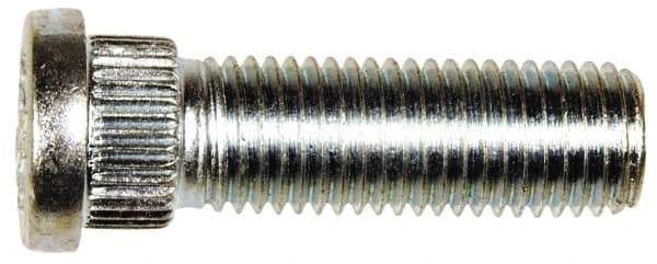 Dorman - M12-1.5 Serrated Bolt Wheel Stud - 14.3mm Knurl, 41.5mm OAL, 6.5mm Shoulder Length - Americas Industrial Supply