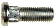 Dorman - M12-1.5 Serrated Bolt Wheel Stud - 12.95mm Knurl, 36mm OAL, 8mm Shoulder Length - Americas Industrial Supply