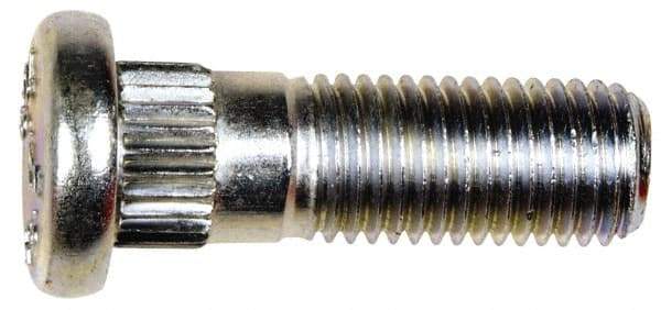 Dorman - M12-1.5 Serrated Bolt Wheel Stud - 12.9mm Knurl, 37.5mm OAL, 13mm Shoulder Length - Americas Industrial Supply