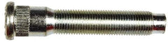Dorman - 9/16-18 Serrated Bolt Wheel Stud - 0.677" Knurl, 3-9/32" OAL, 15/16" Shoulder Length - Americas Industrial Supply