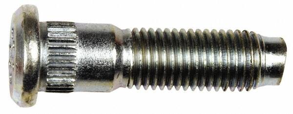 Dorman - M12-1.5 Serrated Bolt Wheel Stud - 13.46mm Knurl, 48mm OAL, 14mm Shoulder Length - Americas Industrial Supply