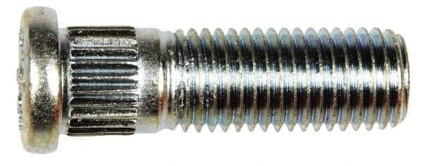 Dorman - M12-1.5 Serrated Bolt Wheel Stud - 12.5mm Knurl, 39.5mm OAL, 11.5mm Shoulder Length - Americas Industrial Supply