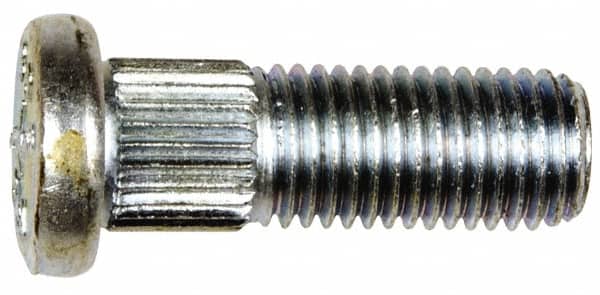 Dorman - M10-1.25 Serrated Bolt Wheel Stud - 10.24mm Knurl, 29mm OAL, 9mm Shoulder Length - Americas Industrial Supply