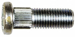 Dorman - M10-1.25 Serrated Bolt Wheel Stud - 10.24mm Knurl, 29mm OAL, 9mm Shoulder Length - Americas Industrial Supply