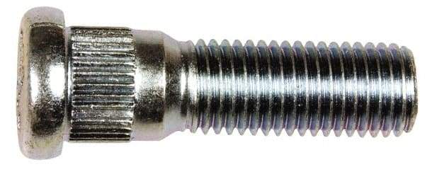 Dorman - M12-1.5 Serrated Bolt Wheel Stud - 14.17mm Knurl, 44.5mm OAL, 12.5mm Shoulder Length - Americas Industrial Supply