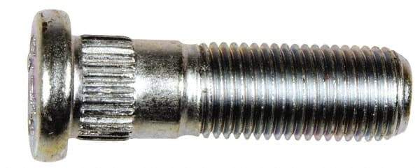 Dorman - M12-1.25 Serrated Bolt Wheel Stud - 12.83mm Knurl, 41.5mm OAL, 14mm Shoulder Length - Americas Industrial Supply
