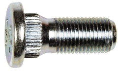 Dorman - M12-1.25 Serrated Bolt Wheel Stud - 14.27mm Knurl, 30.5mm OAL, 6mm Shoulder Length - Americas Industrial Supply