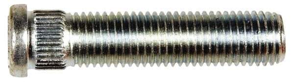 Dorman - M12-1.5 Serrated Bolt Wheel Stud - 12.8mm Knurl, 54mm OAL, 8mm Shoulder Length - Americas Industrial Supply
