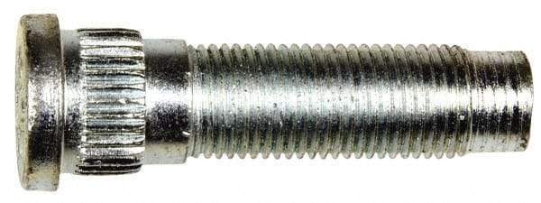 Dorman - 1/2-20 Serrated Bolt Wheel Stud - 0.615" Knurl, 1-31/32" OAL, 17/32" Shoulder Length - Americas Industrial Supply