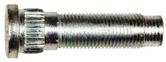 Dorman - 1/2-20 Serrated Bolt Wheel Stud - 0.615" Knurl, 1-31/32" OAL, 17/32" Shoulder Length - Americas Industrial Supply