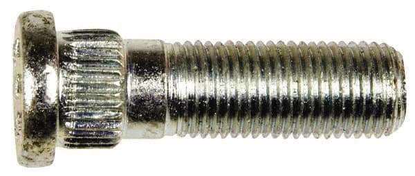 Dorman - M12-1.25 Serrated Bolt Wheel Stud - 14.35mm Knurl, 42mm OAL, 13.5mm Shoulder Length - Americas Industrial Supply