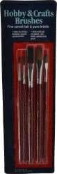 Wooster Brush - #2, #4 Camel Hair Artist's Paint Brush Set - 1/4, 1/2" Wide, Plastic Handle - Americas Industrial Supply