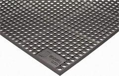 Wearwell - 5' Long x 3' Wide, Dry/Wet Environment, Anti-Fatigue Matting - Gray, CFR Rubber with Rubber Base, Beveled on 4 Sides - Americas Industrial Supply