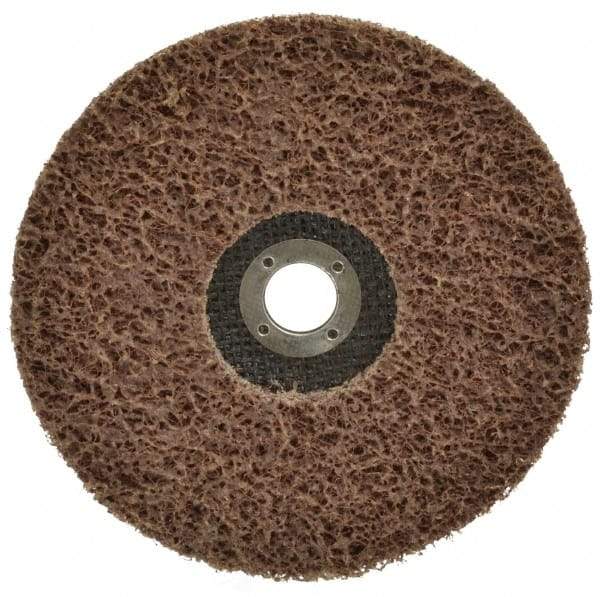 Superior Abrasives - 7" Coarse Grade Aluminum Oxide Deburring Disc - 7/8" Center Hole, Arbor Connection, 7,000 Max RPM - Americas Industrial Supply