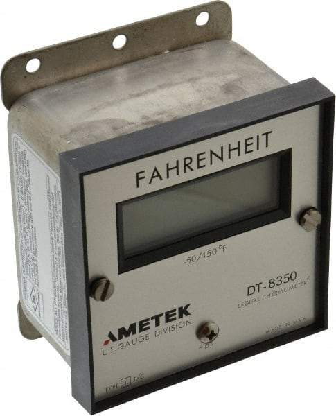 Ametek - -50 to 450°F Digital Thermometer - LCD Display, J Thermocouple Sensor, Battery Power - Americas Industrial Supply