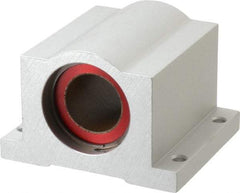 Pacific Bearing - 1" ID, 3-1/4" OAW x 2.813" OAL x 2.813" OAH Pillow Block - 3,525 Lb Static Cap, 2-7/8" Btw Mnt Hole Ctrs, 1.187" Base-to-Ctr Ht, Aluminum - Americas Industrial Supply