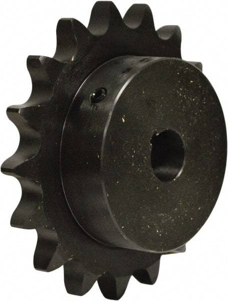 U.S. Tsubaki - 16 Teeth, 5/8" Chain Pitch, Chain Size 50, Finished Bore Sprocket - 1-7/16" Bore Diam, 3.204" Pitch Diam, 3.52" Outside Diam - Americas Industrial Supply