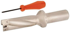 Sumitomo - 3.907" Max Drill Depth, 3xD, 1-1/4" Diam, Indexable Insert Drill - 1-1/4" Shank Diam, Whistle Notch Shank - Americas Industrial Supply