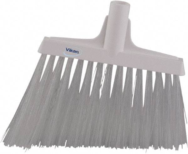 Vikan - 9-1/2" Wide, White Synthetic Bristles, Angled Broom - Americas Industrial Supply