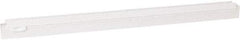 Vikan - 24" Rubber Blade Squeegee Refill - Double Edge, White, Plastic Holder - Americas Industrial Supply
