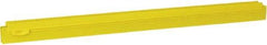 Vikan - 24" Rubber Blade Squeegee Refill - Double Edge, Yellow, Plastic Holder - Americas Industrial Supply