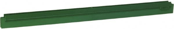 Vikan - 24" Rubber Blade Squeegee Refill - Double Edge, Green, Plastic Holder - Americas Industrial Supply