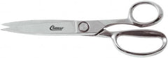 Clauss - 7" LOC, 10" OAL Chrome Plated Trimmers - Steel Straight Handle, For Paper, Fabric - Americas Industrial Supply