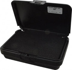 Platt - 8-1/2" Wide x 2-1/2" High, Clamshell Hard Case - Black, Polyethylene - Americas Industrial Supply