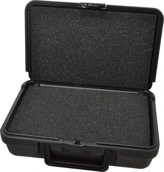 Platt - 10-1/2" Wide x 3" High, Clamshell Hard Case - Black, Polyethylene - Americas Industrial Supply