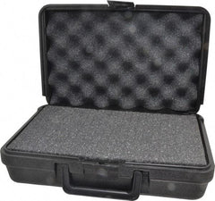 Platt - 12" Wide x 3-3/4" High, Clamshell Hard Case - Black, Polyethylene - Americas Industrial Supply