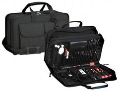 Platt - 17" Wide x 6" High, Tool & Laptop/Tablet Attache - Black, Nylon - Americas Industrial Supply