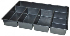Kennedy - Tool Box Durable ABS Plastic Organizer - 23" Wide x 16-1/2" Deep x 4" High, Black, For 27" Wide Roller Cabinets - Americas Industrial Supply
