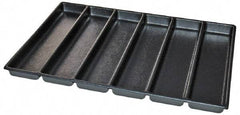 Kennedy - Tool Box Durable ABS Plastic Organizer - 25" Wide x 18-1/2" Deep x 2" High, Black, For 29" Wide Roller Cabinets - Americas Industrial Supply