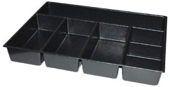 Kennedy - Tool Box Durable ABS Plastic Organizer - 25" Wide x 18-1/2" Deep x 4" High, Black, For 29" Wide Roller Cabinets - Americas Industrial Supply