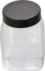 Dynalon Labware - 500 mL Wide-Mouth Bottle - PVC, Clear, 4.33" High x 2.24" Diam, 2.24" Cap - Americas Industrial Supply