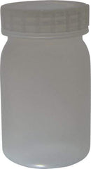 Bel-Art - 16 oz Wide-Mouth Bottle - Polypropylene, Translucent, 5.3" High x 3.2" Diam, 3/4" Cap - Americas Industrial Supply