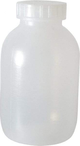 Bel-Art - 64 oz Wide-Mouth Bottle - Polypropylene, Translucent, 8.4" High x 4.9" Diam, 3/4" Cap - Americas Industrial Supply