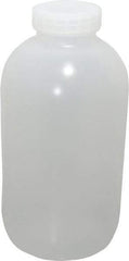 Bel-Art - 1 Gal Wide-Mouth Bottle - Polypropylene, Translucent, 11.3" High x 5.9" Diam, 3/4" Cap - Americas Industrial Supply