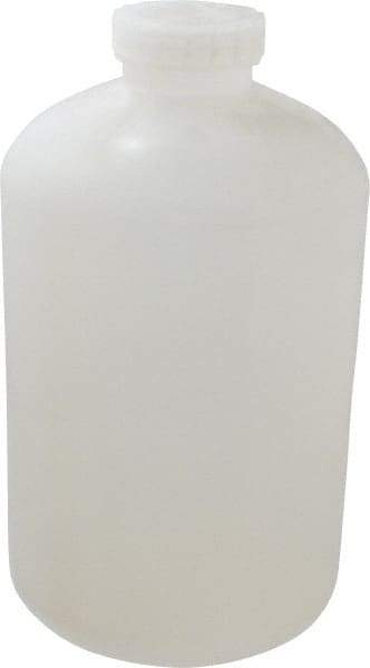 Bel-Art - 2 Gal Wide-Mouth Bottle - Polypropylene, Translucent, 13.1" High x 7.4" Diam, 3/4" Cap - Americas Industrial Supply