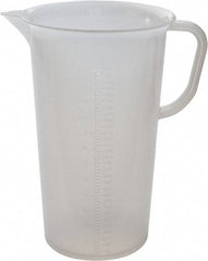 Bel-Art - 3,000 ml Polypropylene Graduated Pitcher - 100 ml Graduation, x 10-1/2" High - Americas Industrial Supply