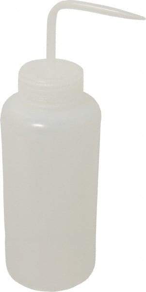 Bel-Art - 32 oz Wide-Mouth Bottle - Polyethylene, Translucent, 53mm Cap - Americas Industrial Supply